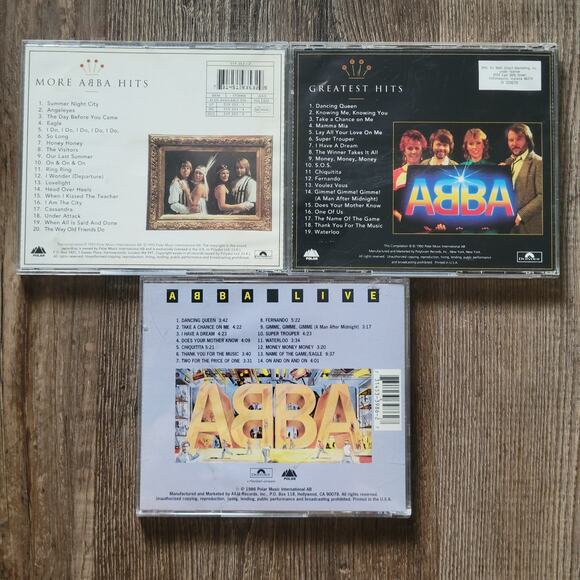 ABBA Gold 3 CD Bundle | Gold Greatest Hits, More ABBA Gold, The ABBA Remasters - Picture 2 of 7